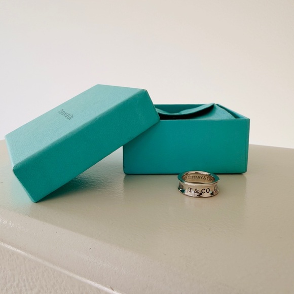 Tiffany & Co. Jewelry - Authentic Tiffany & Co. 1837 Wide Band Ring in sterling silver.